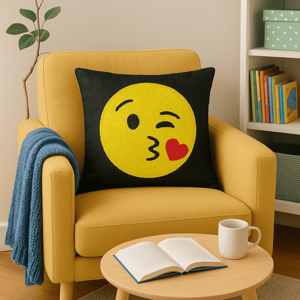 Capa Almofada Paete Emojis Spider