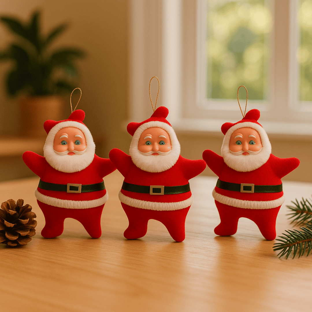Mini Papai Noel em Plástico Chazak