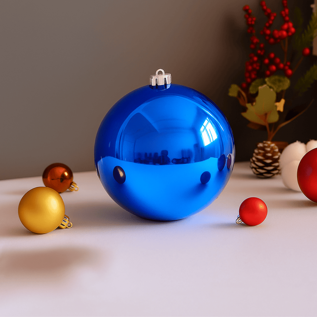 Bola de Natal Azul 6 Peças Chazak