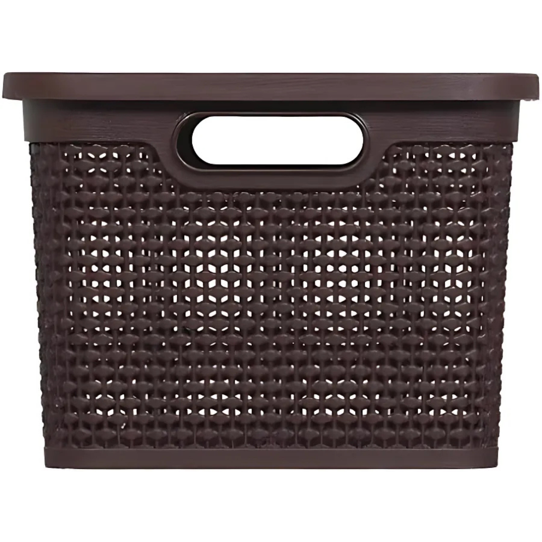 Caixa Rattan 2,5Lt Marrom Rischioto