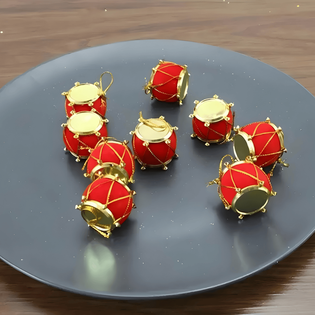 Tambor Decorativo de Natal 6 Peças Chazak