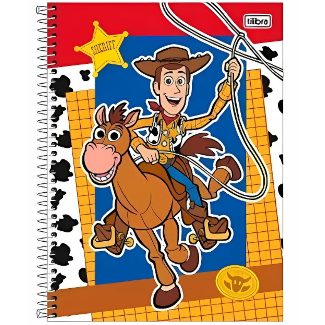 Caderno Universitário Capa Dura Toy Story 160Fls 10Mat Tilibra