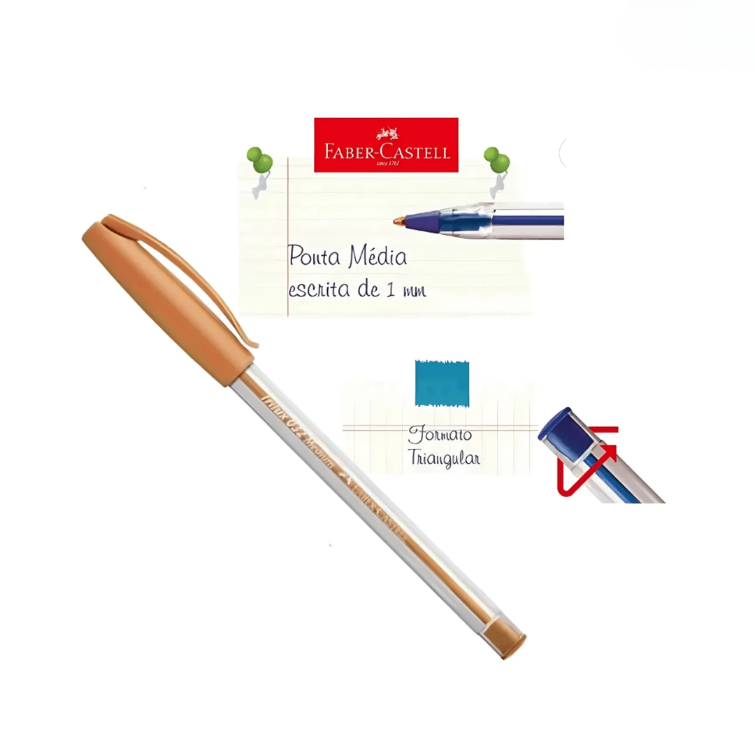 Caneta Trilux Colors Ouro Faber Castell