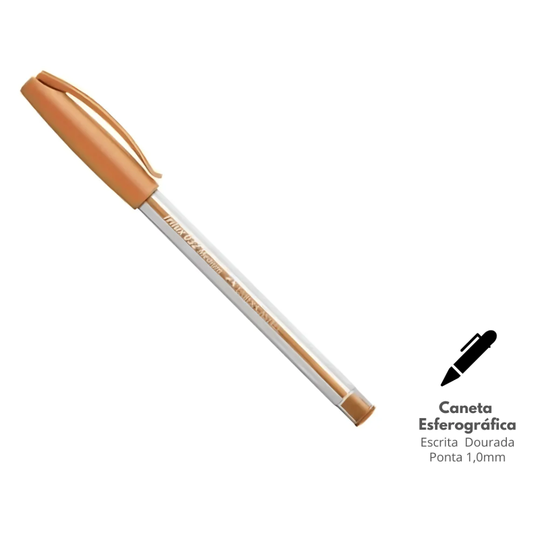 Caneta Trilux Colors Ouro Faber Castell