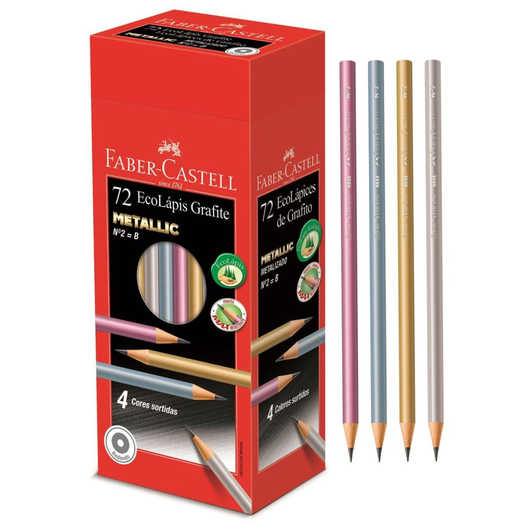 Ecolápis Grafite Metallic Faber-Castell