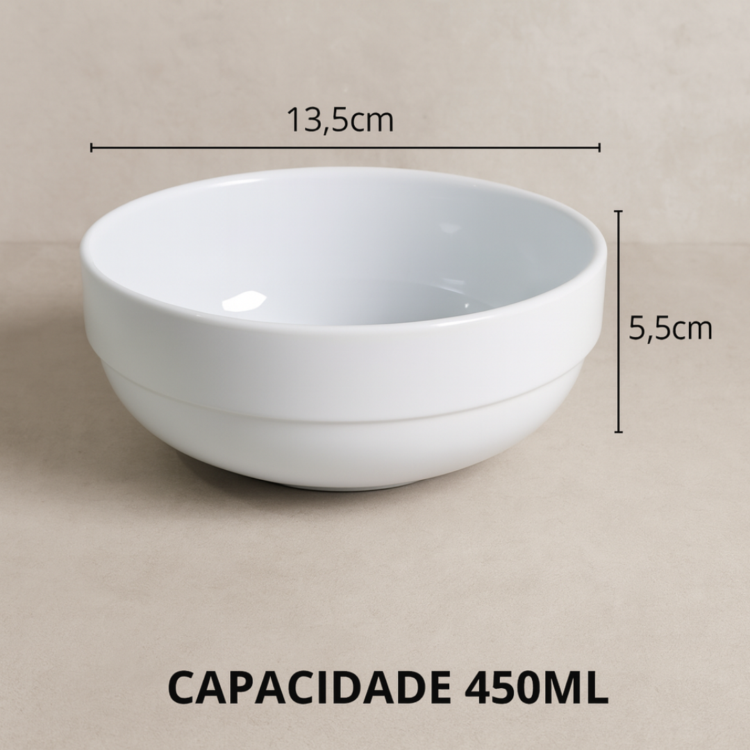 Tigela Borda Grossa 13,5cm Premium Melamina Utilgoods