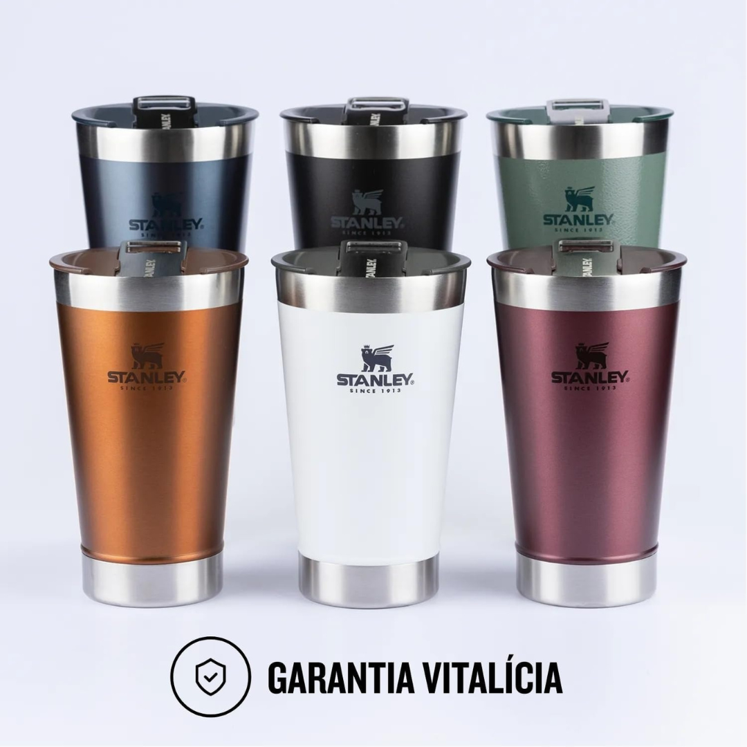 Copo Térmico Para Cerveja Com Tampa 473Ml Stanley