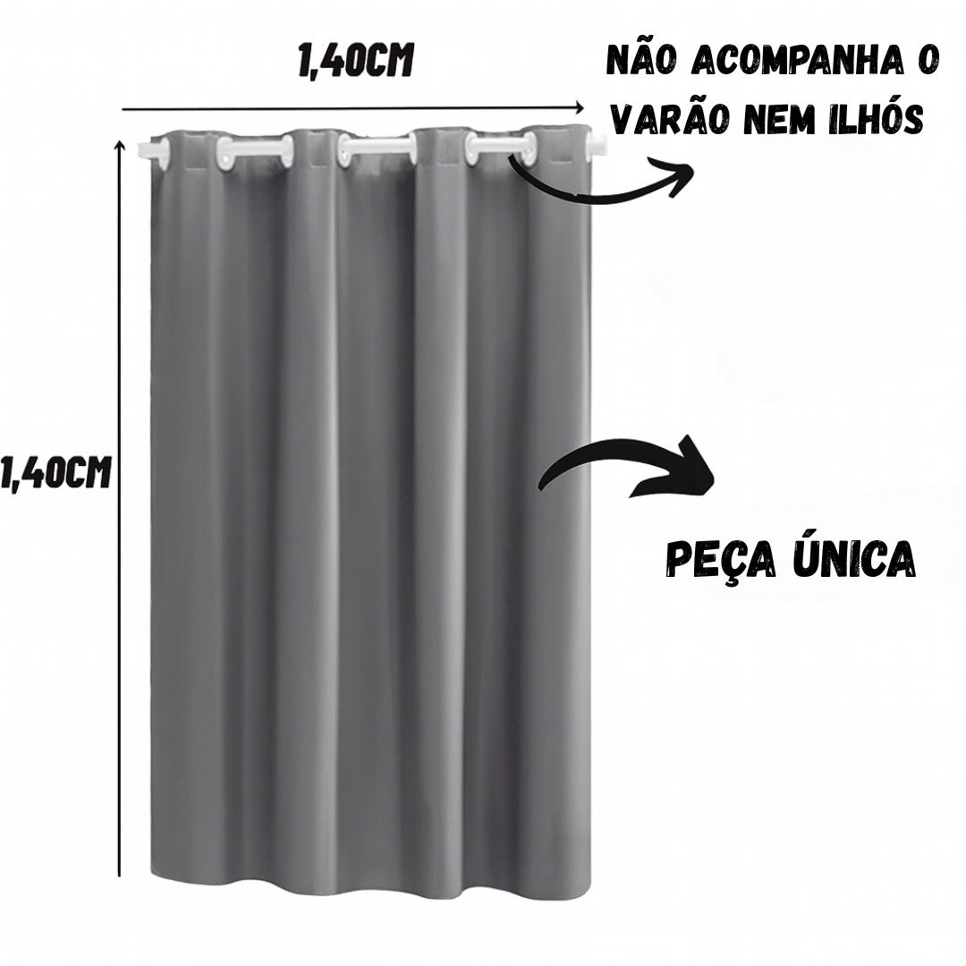 Cortina Black-Out 1,40X1,40M Plast-Leo