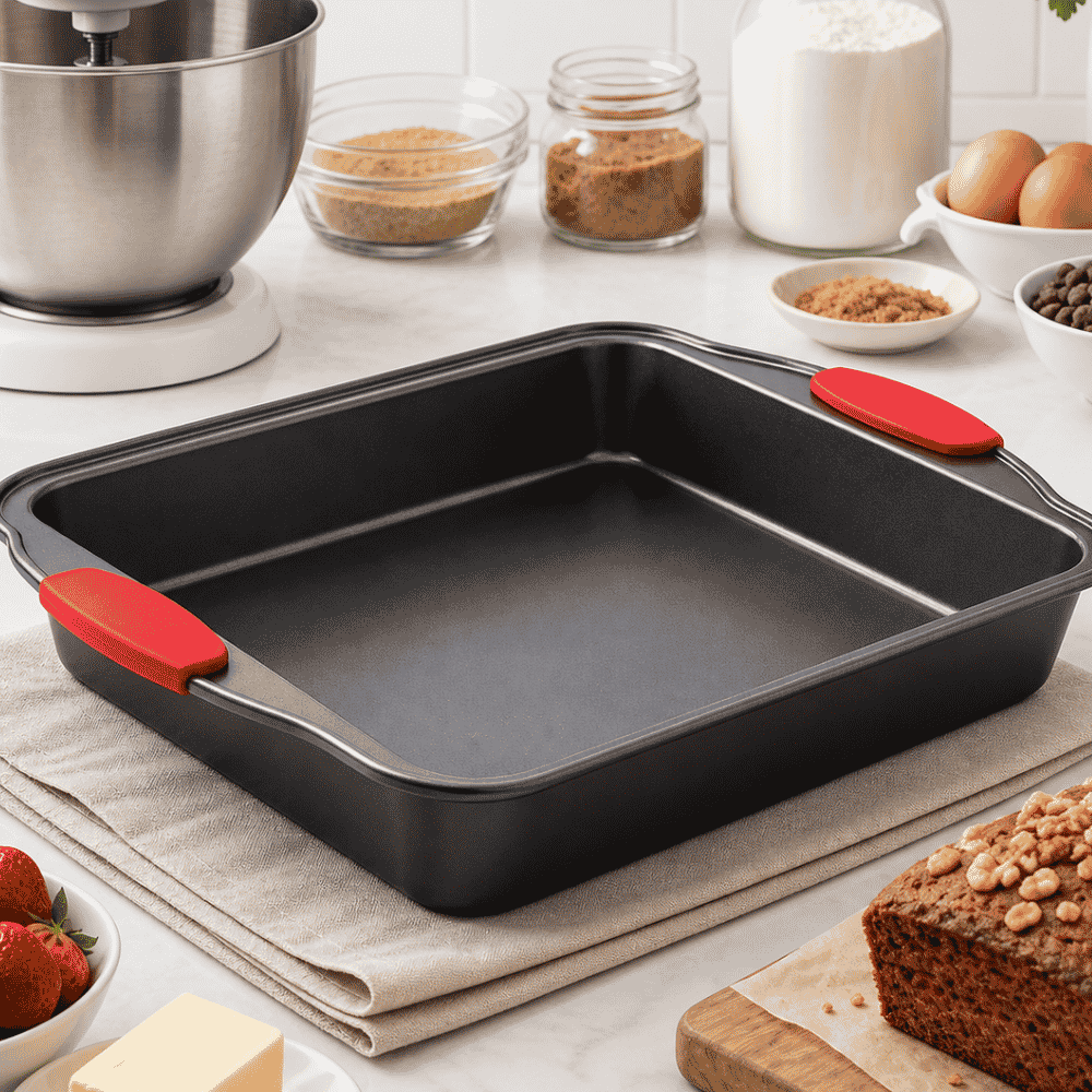 Assadeira Antiaderente com Pegador de Silicone Inga