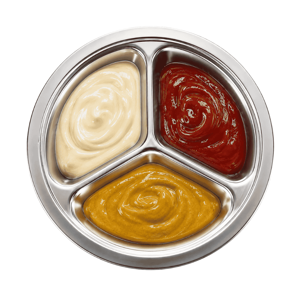 Petisqueira Inox 3 Divisórias Wincy