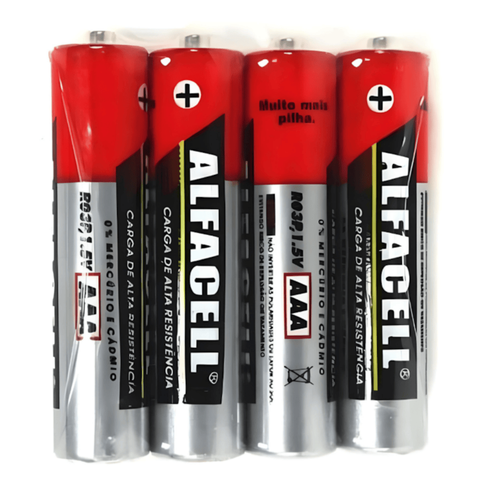 Pilha Alfacell Comum Palito Aaa 1.5V C/4 Imporiente