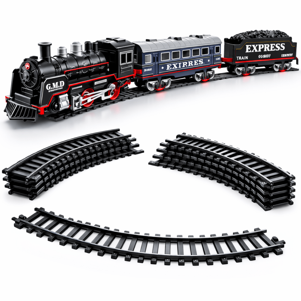 Pista Trem Locomotiva Com Luz Dmbrasil