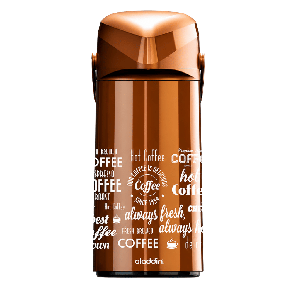 Garrafa Térmica Massima 1,8L Marrom e Preto Coffee Aladdin