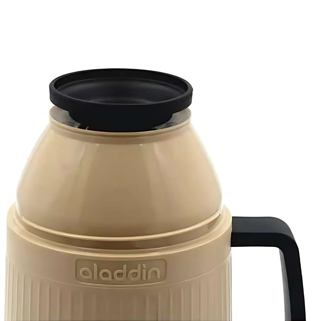 Garrafa Termica Ares 1L Bege Pcs Pt/Mar Aladdin