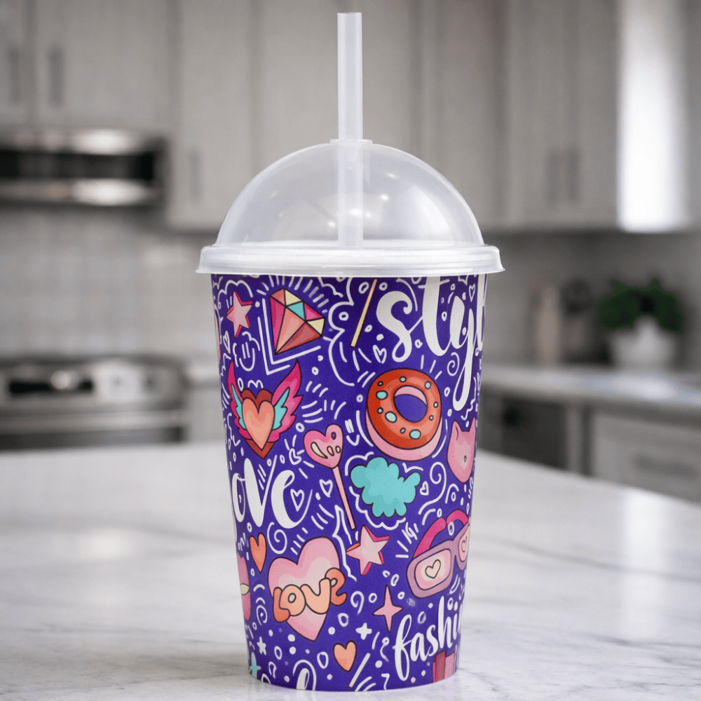 Copo Shake Com Canudo 550Ml Jaguar 94194