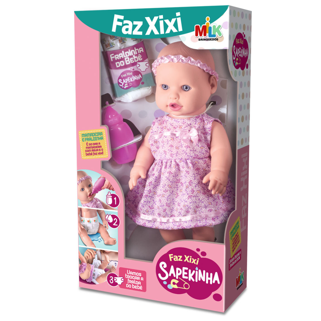 Boneca Sapekinha Faz Xixi Milk