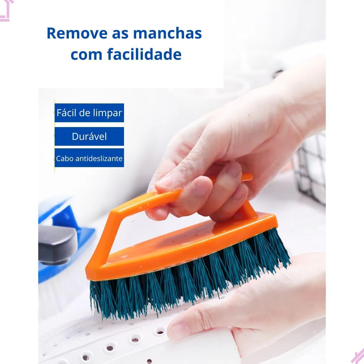 Escova Plástica c/Alça Atrita Multilar