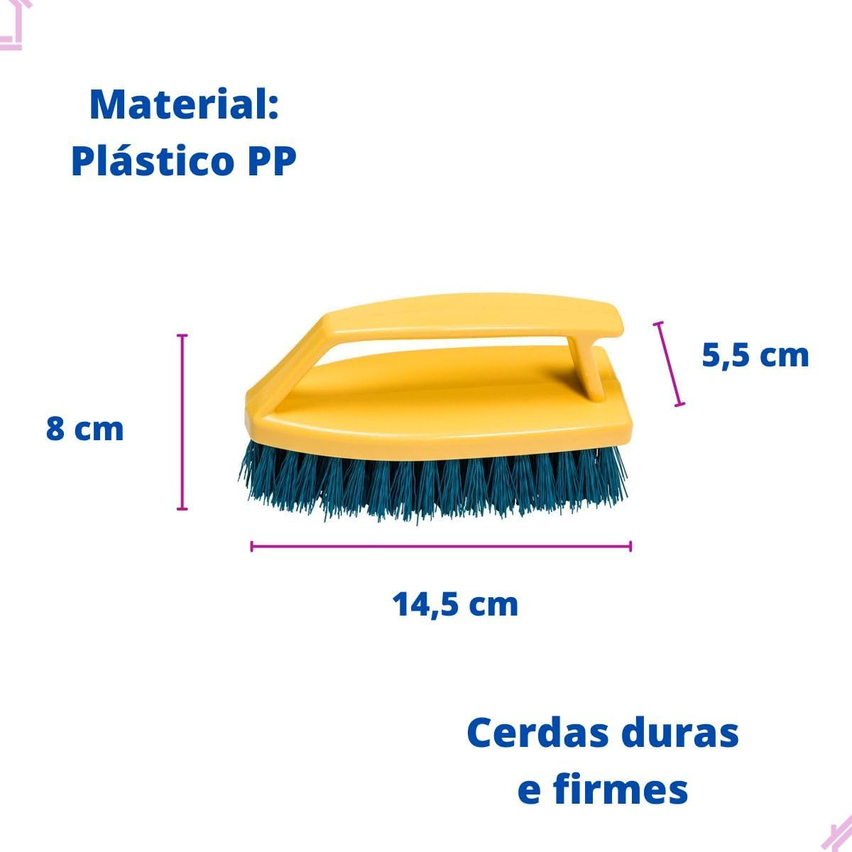 Escova Plástica c/Alça Atrita Multilar