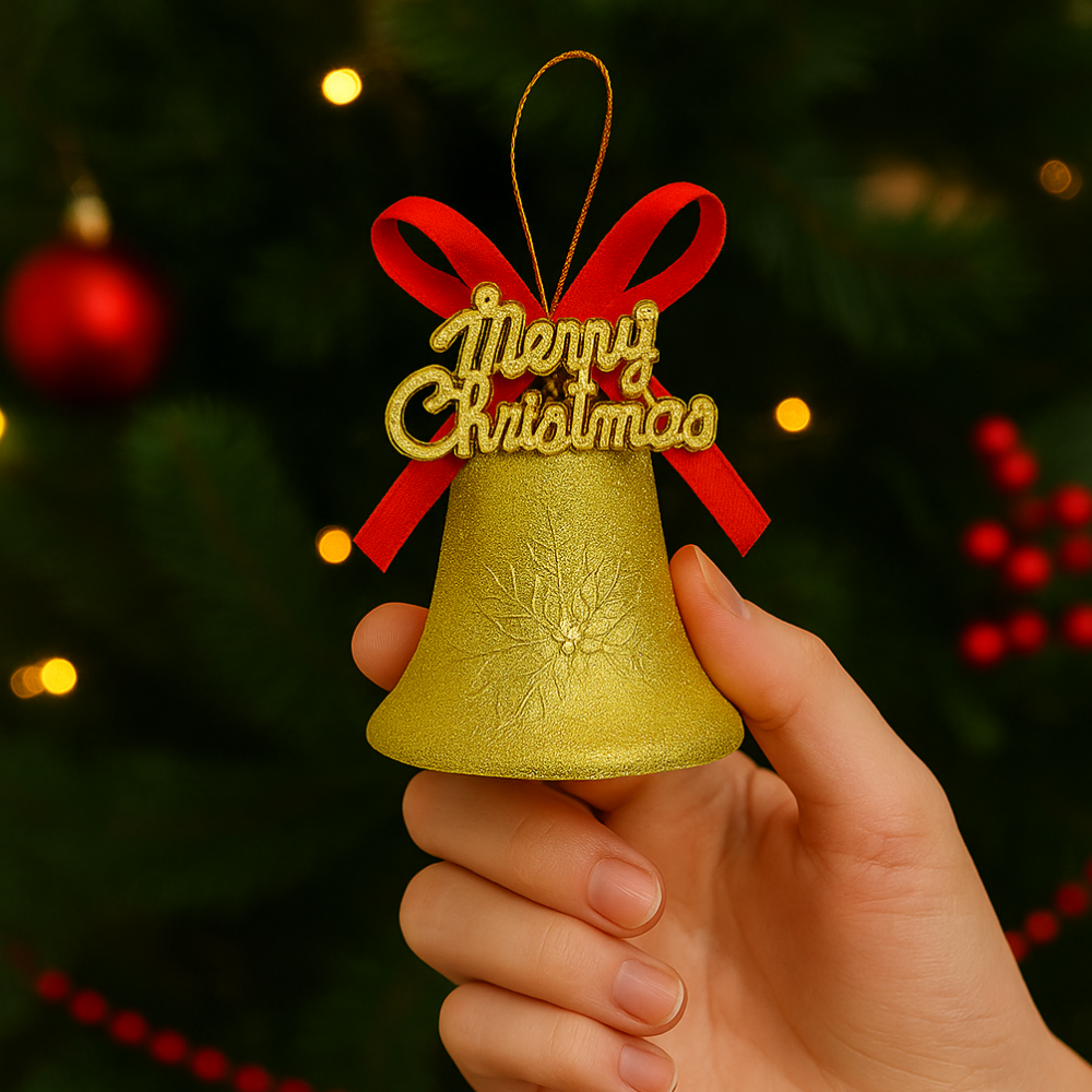 Sino de Natal em Plástico 3 cm 9 Peças Chazak