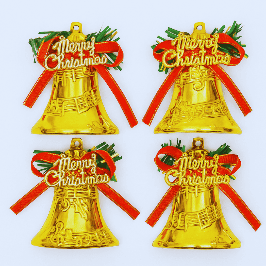 Sino de Natal em Plástico 6 cm 6 Peças Chazak