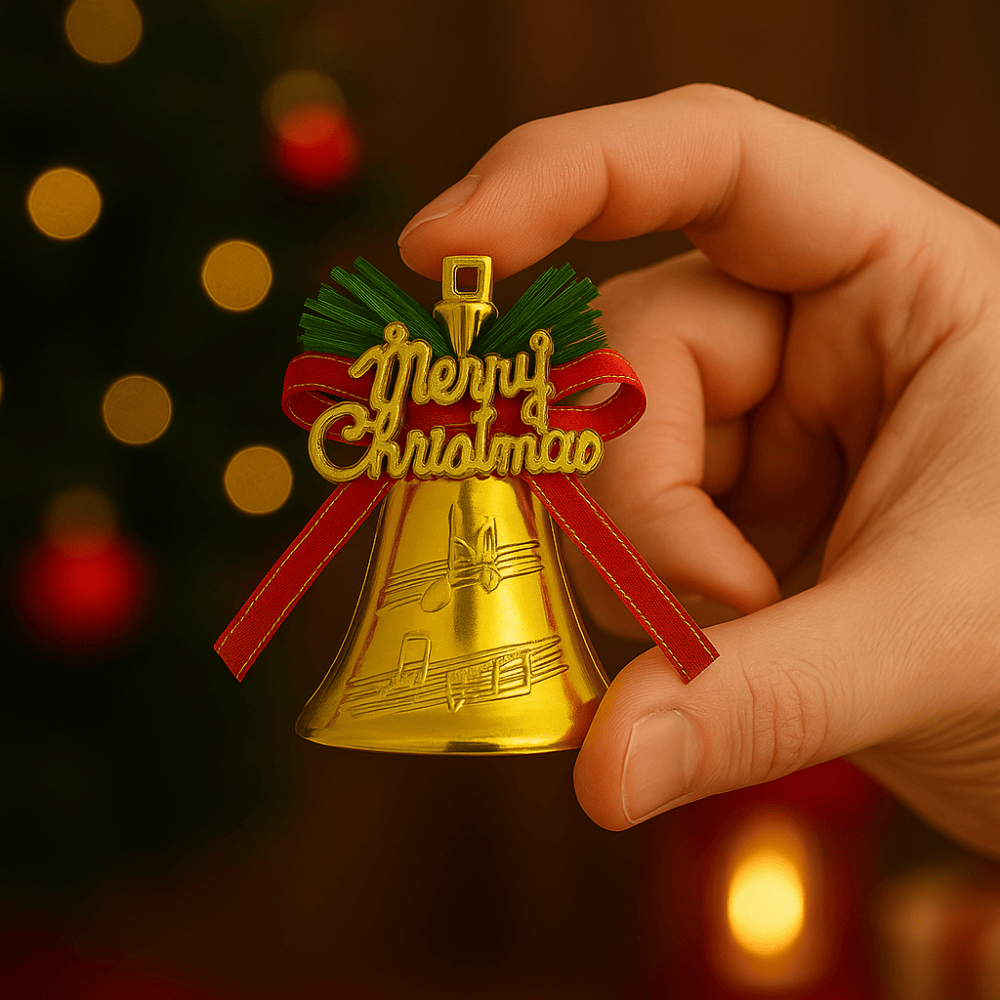 Sino de Natal em Plástico 6 cm 6 Peças Chazak