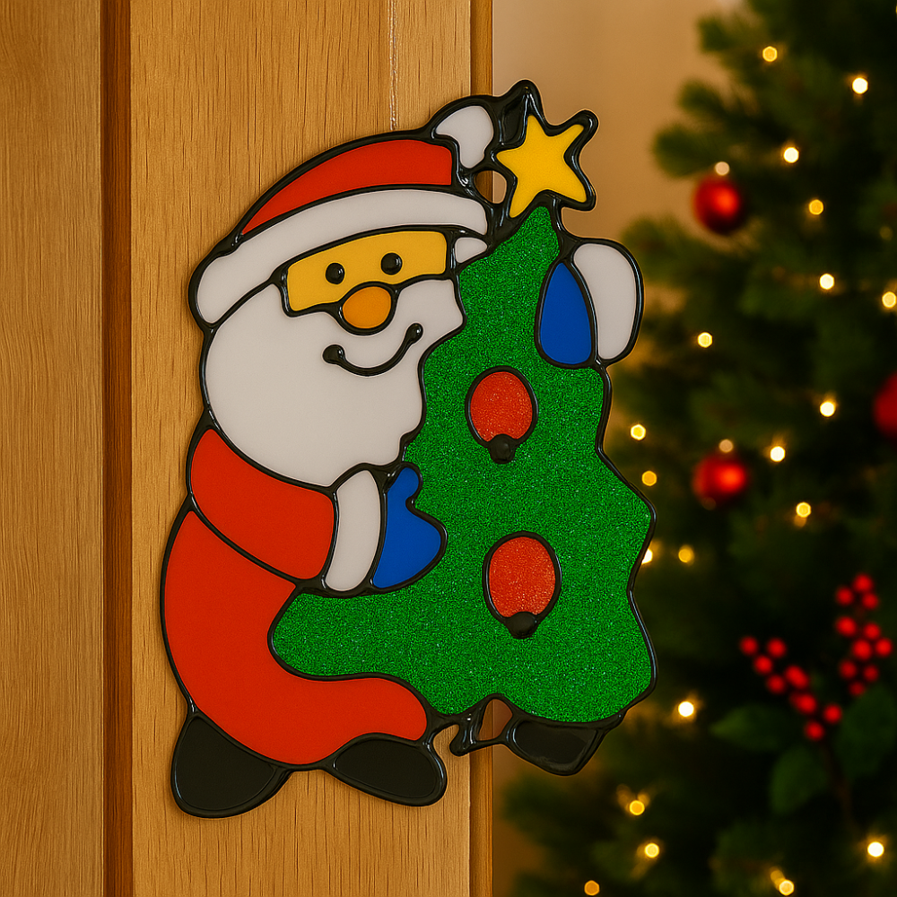 Enfeite de Papai Noel em Silicone Chazak