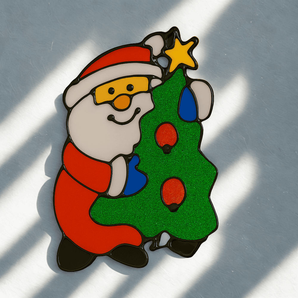 Enfeite de Papai Noel em Silicone Chazak