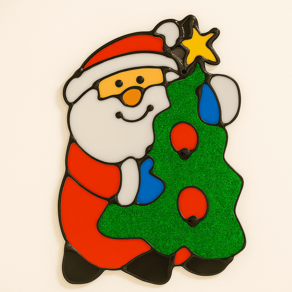 Enfeite de Papai Noel em Silicone Chazak