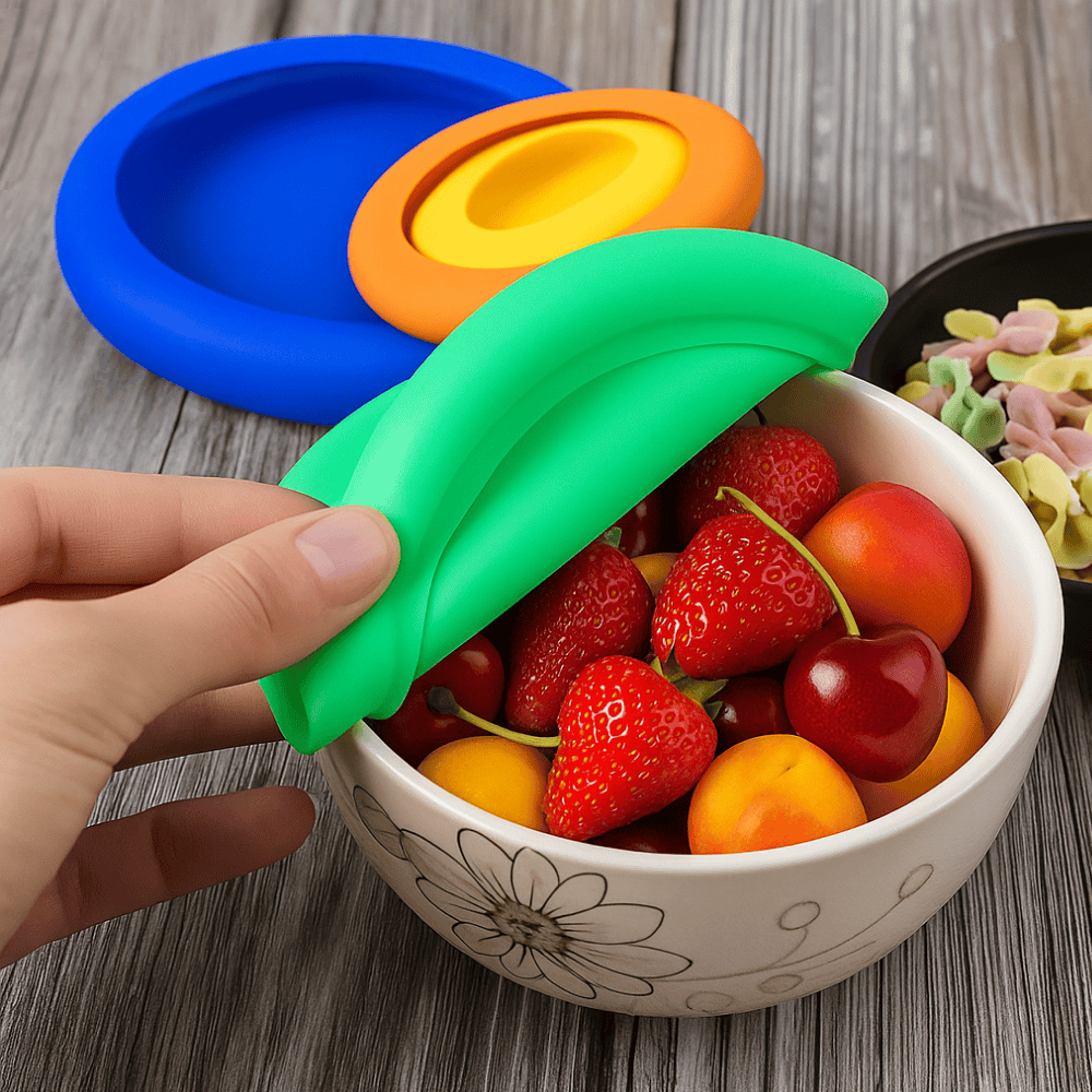 Jogo Tampa P/Pote Silicone 4Pcs