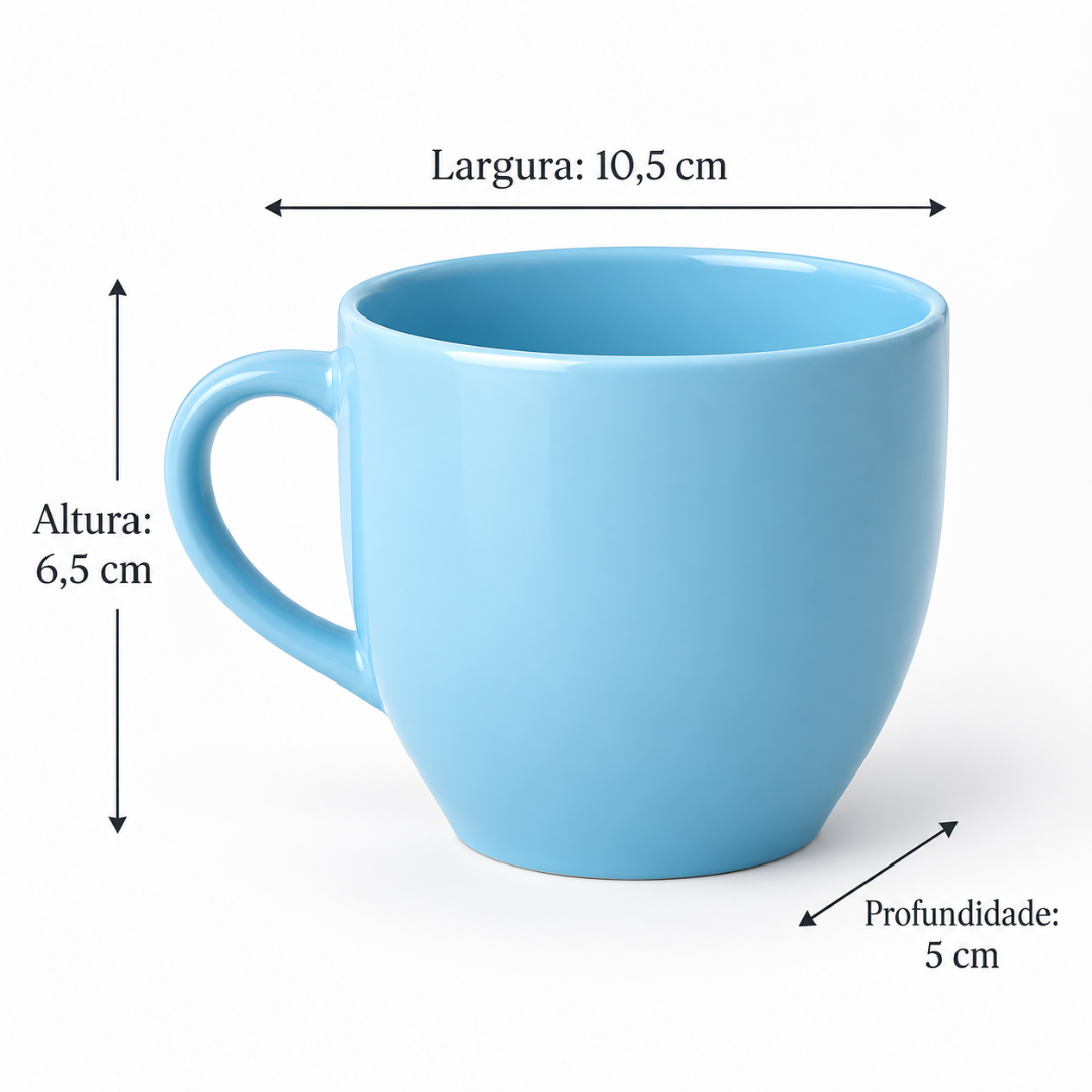 Xícara De Chá Azul 170ml Rr