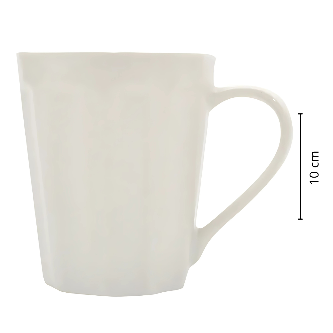 Caneca Canelada Branca Rr