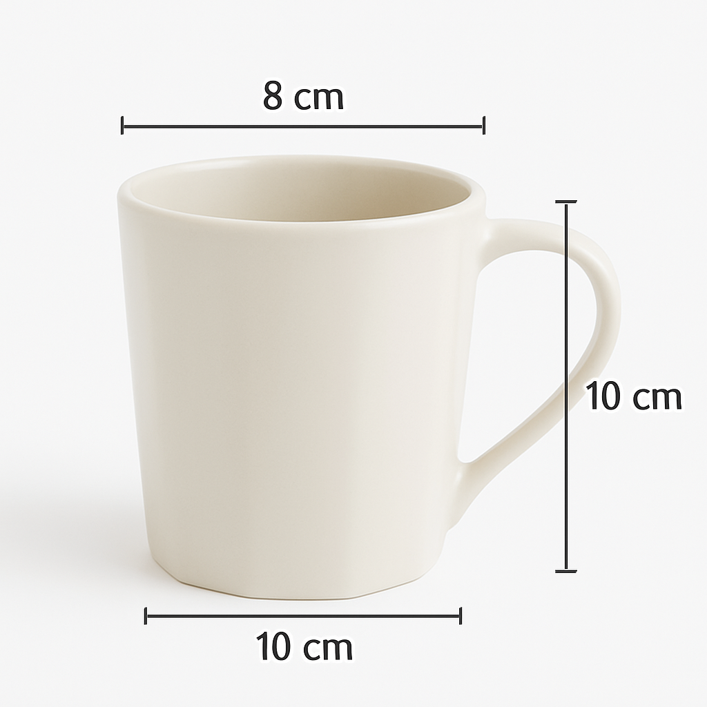 Caneca Canelada Branca Rr