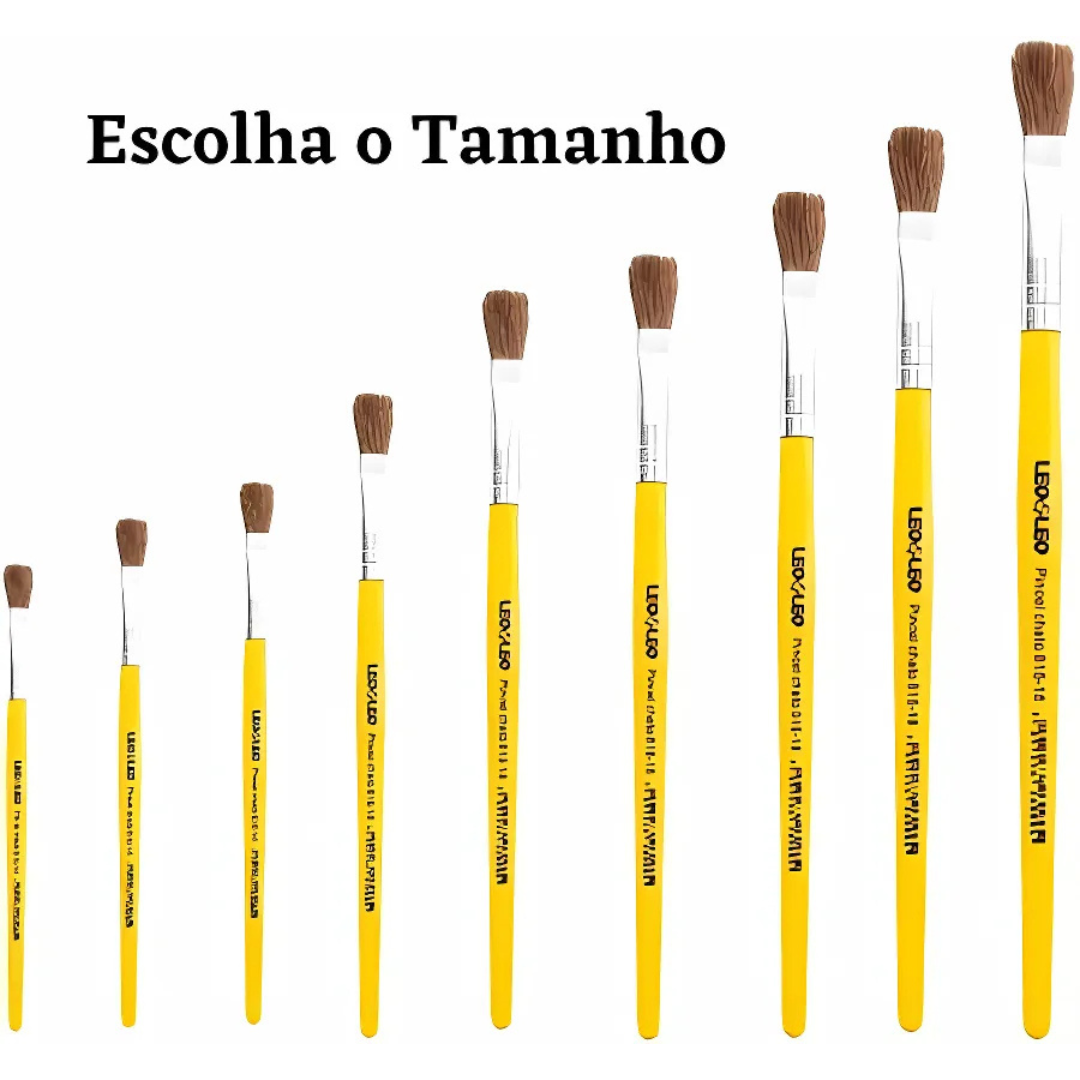Pincel Escolar Chato 815-10 Leo E Leo