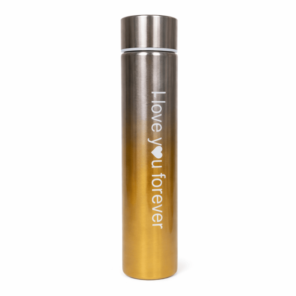 Garrafa Inox Frases Golden