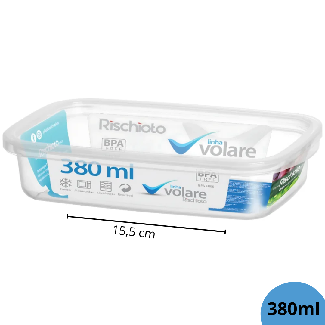 Pote Retangular Volare 380Ml Rischioto