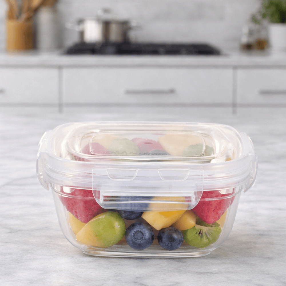Pote Quadrado Fliplock 400Ml Rischioto