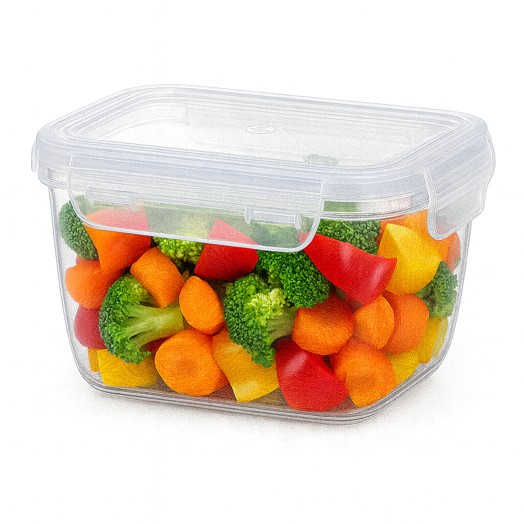 Pote Retangular Fliplock 550ml Alto Rischioto