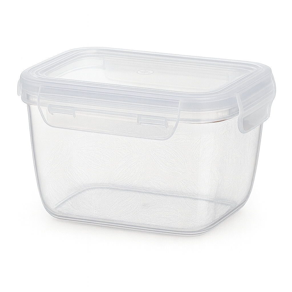 Pote Retangular Fliplock 550ml Alto Rischioto