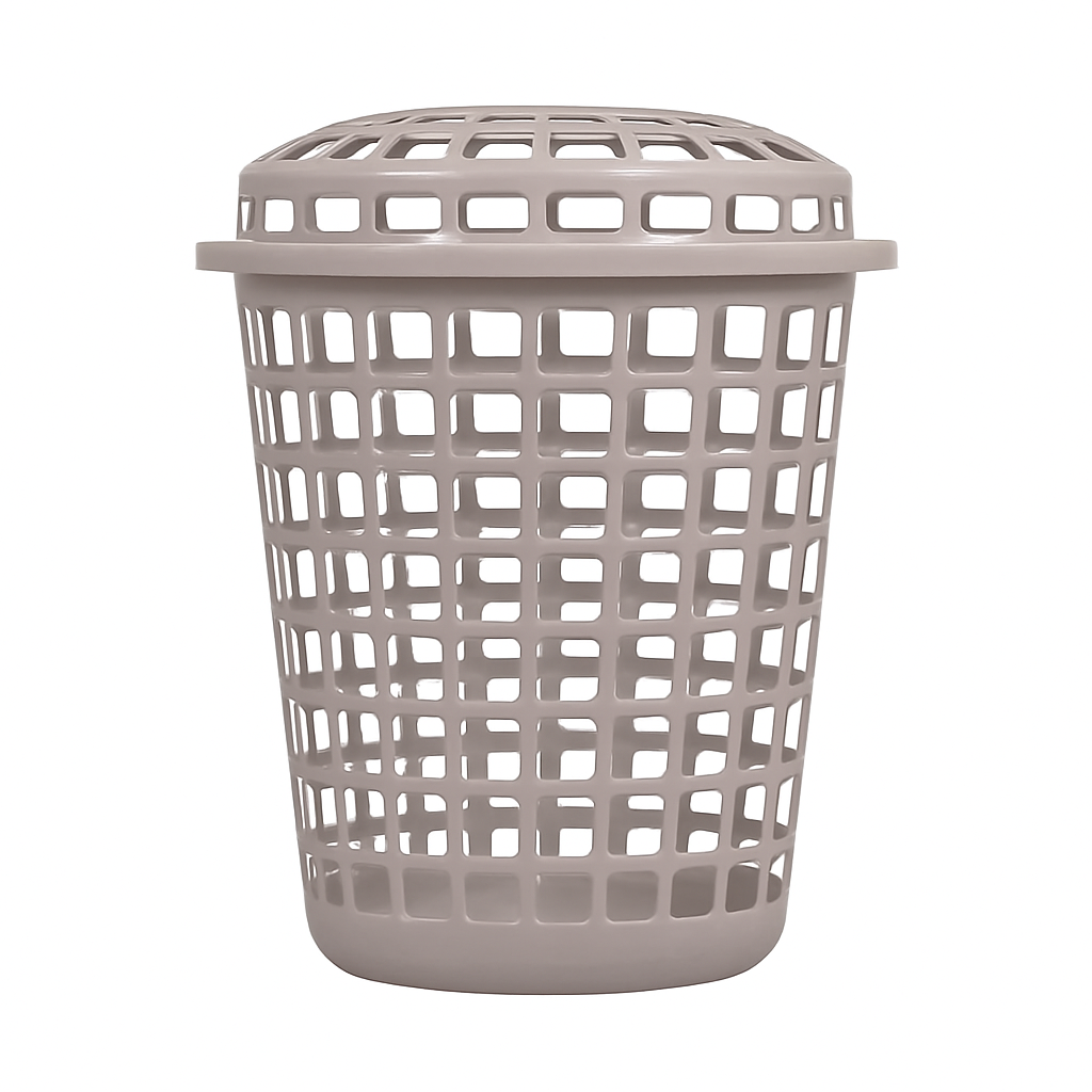 Cesto Telado Redondo C/Tp 30Lt Capucc/Verde Rischioto