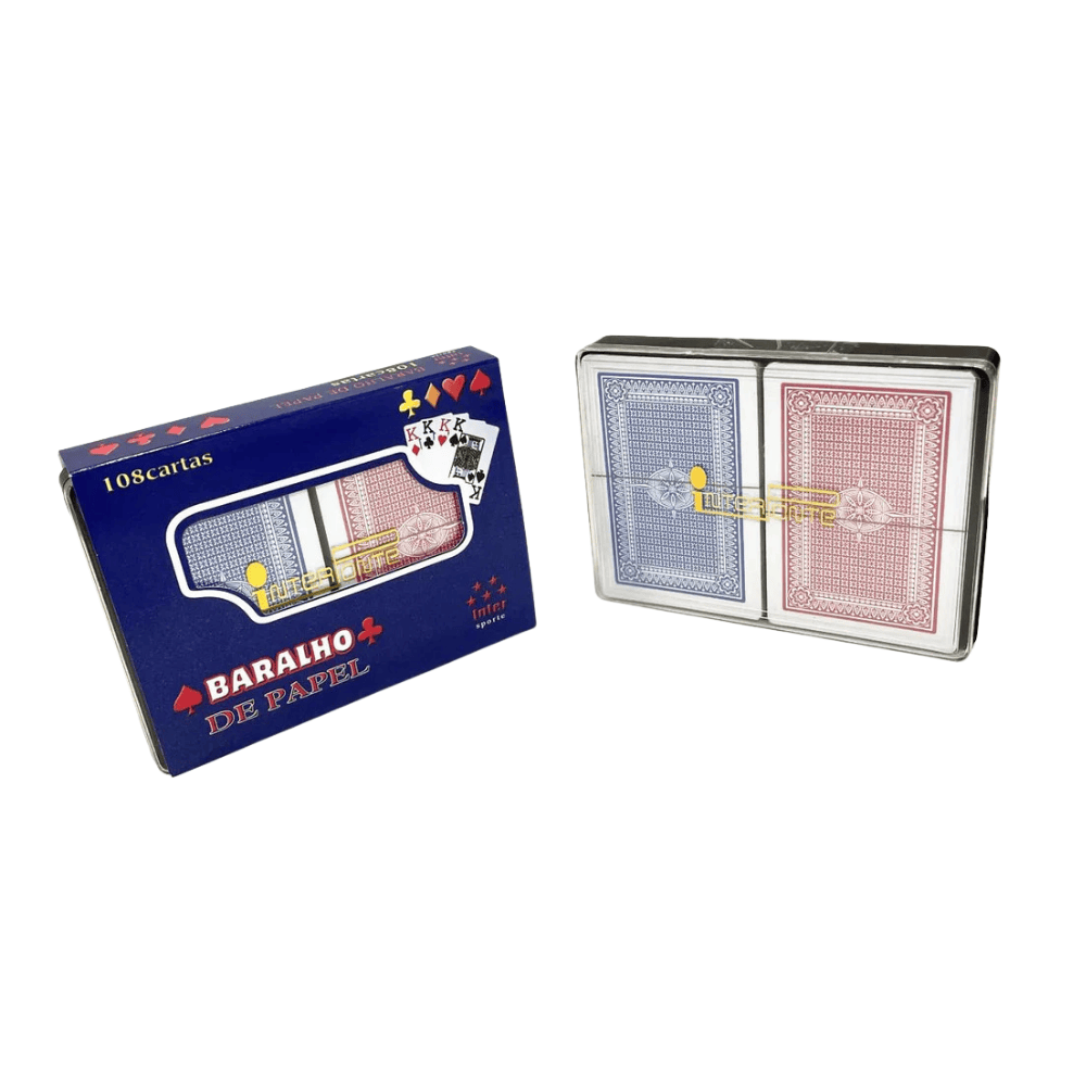 Jogo De Baralho De Papel Com 2 Interponte
