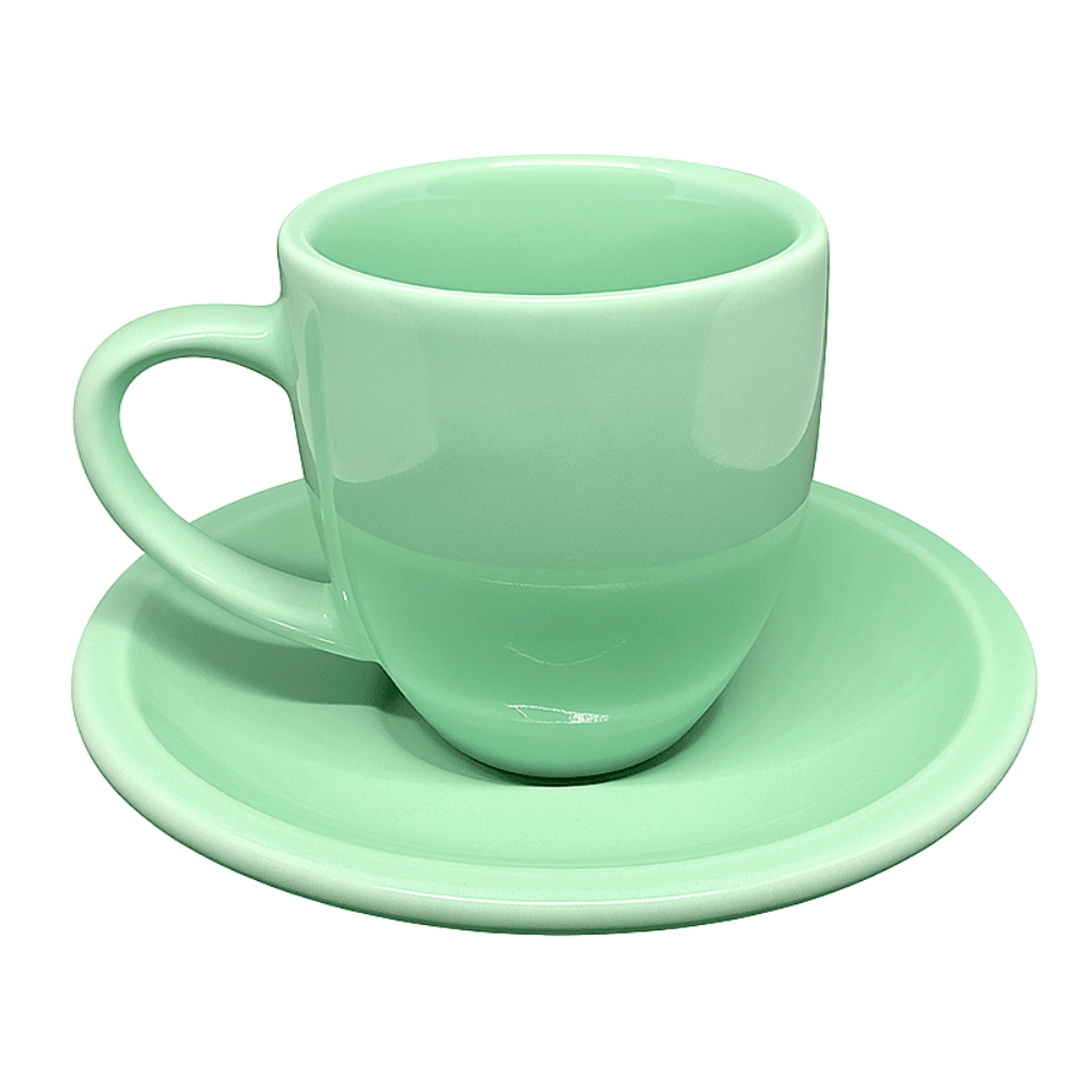 Xícara De Café Com Pires 95Ml Verde