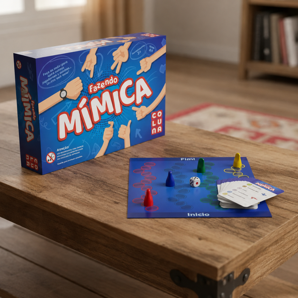 Jogo Fazendo Mímica de Tabuleiro Gala Coluna