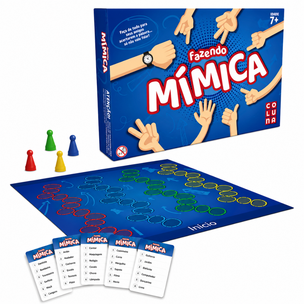 Jogo Fazendo Mímica de Tabuleiro Gala Coluna