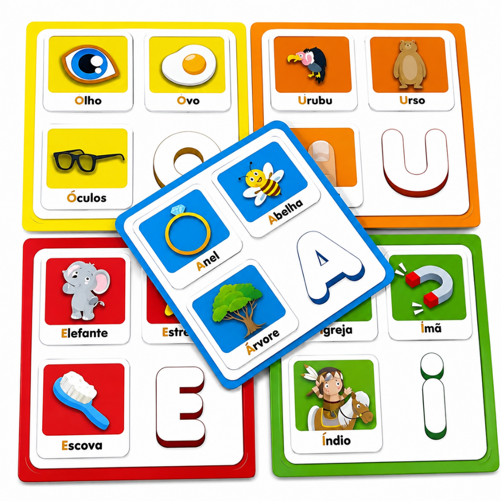 Jogo Educativo Vogais Gala Coluna