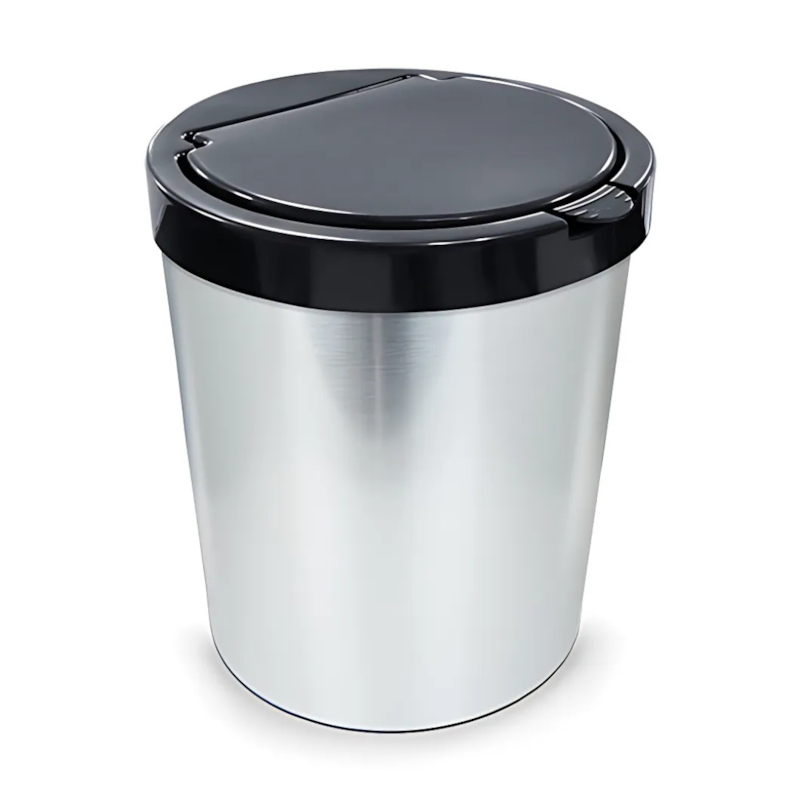 Lixeira P/Esc 10Lts Met C/Tp Arqplast