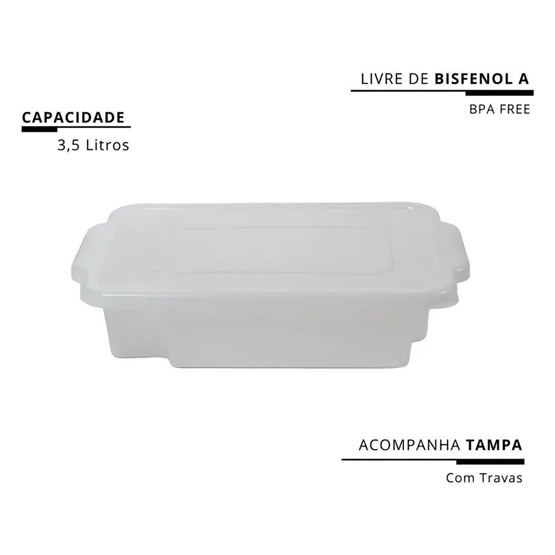 Caixa Multiuso C/Tp 3,5Lt Rischioto 3750
