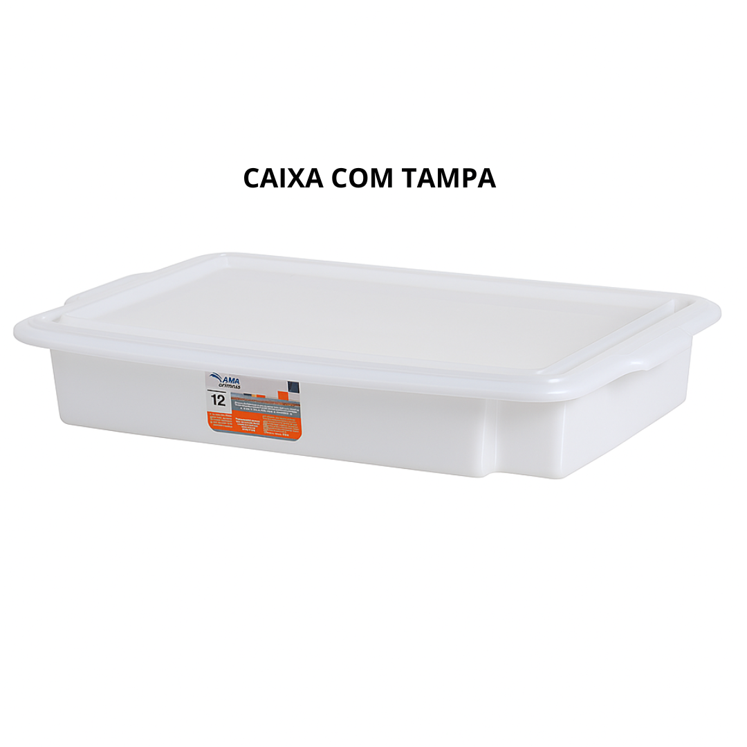 Caixa Multiuso C/Tp 12Lt Rischioto