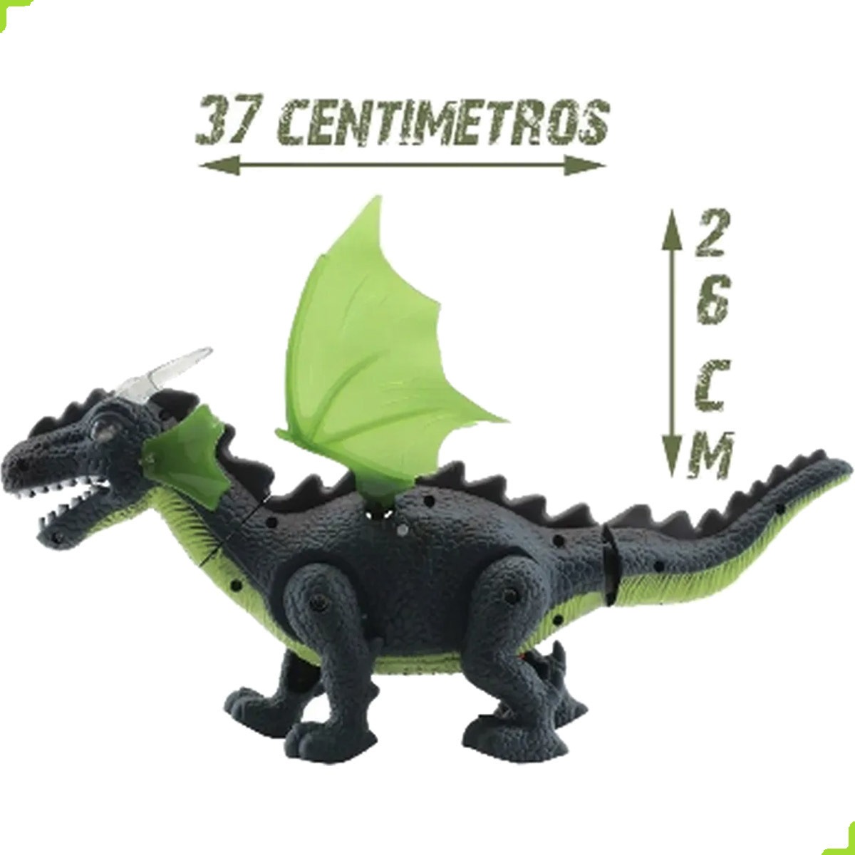 Boneco Dragossauro C/Luz E Som Dmbrasil