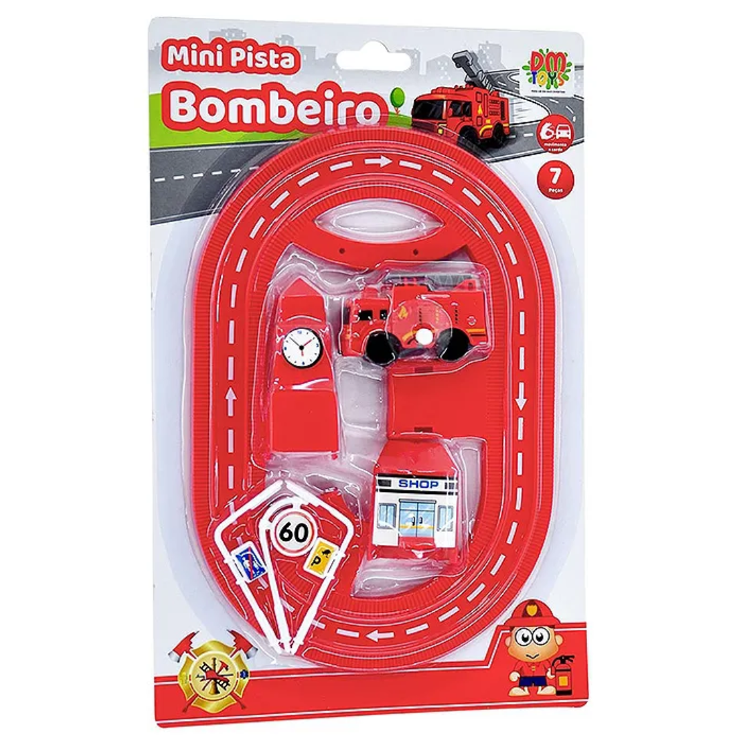 Mini Pista Carrinho Bombeiro Dmbrasil