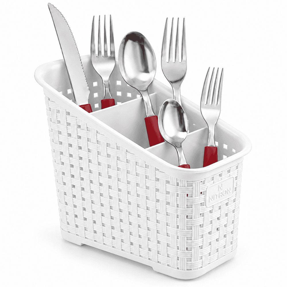 Organizador Multiuso Rattan Branco Nitron